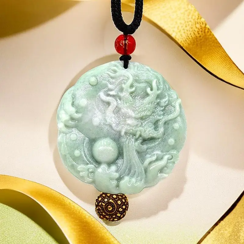 Vintage Fashion Jewelry Necklaces - Jade Dragon Pendant Fashion Real Natural