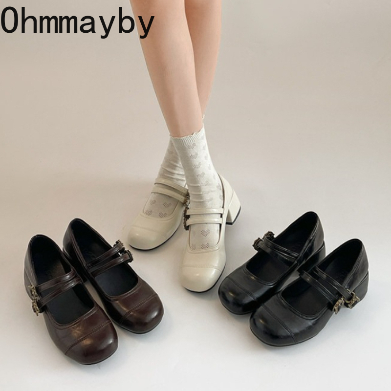Vintage Fashion Online - Vintage Thick Heel Women Mary Jane