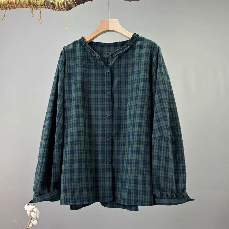 Vintage Fashion In Japan - 2026 Japanese fashion women's plaid shirt