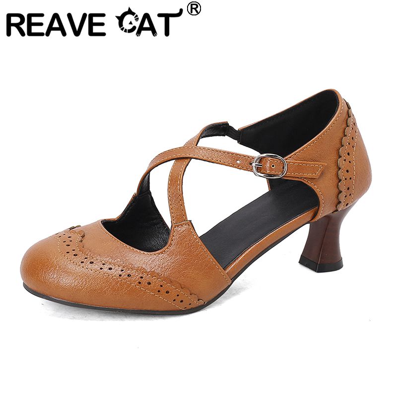 Vintage Fashion Online - REAVE CAT Vintage Women Daily Pumps