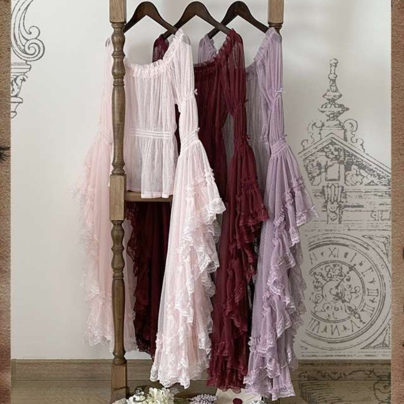 Vintage Fashion Japan - Victorian Vintage Elegant Lolita Shirts Women