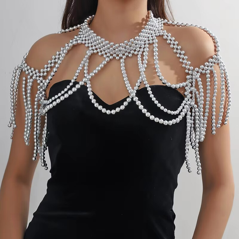 1SET shawl body jewelry beads  - огляд і ціна Vintage Fashion Guild
