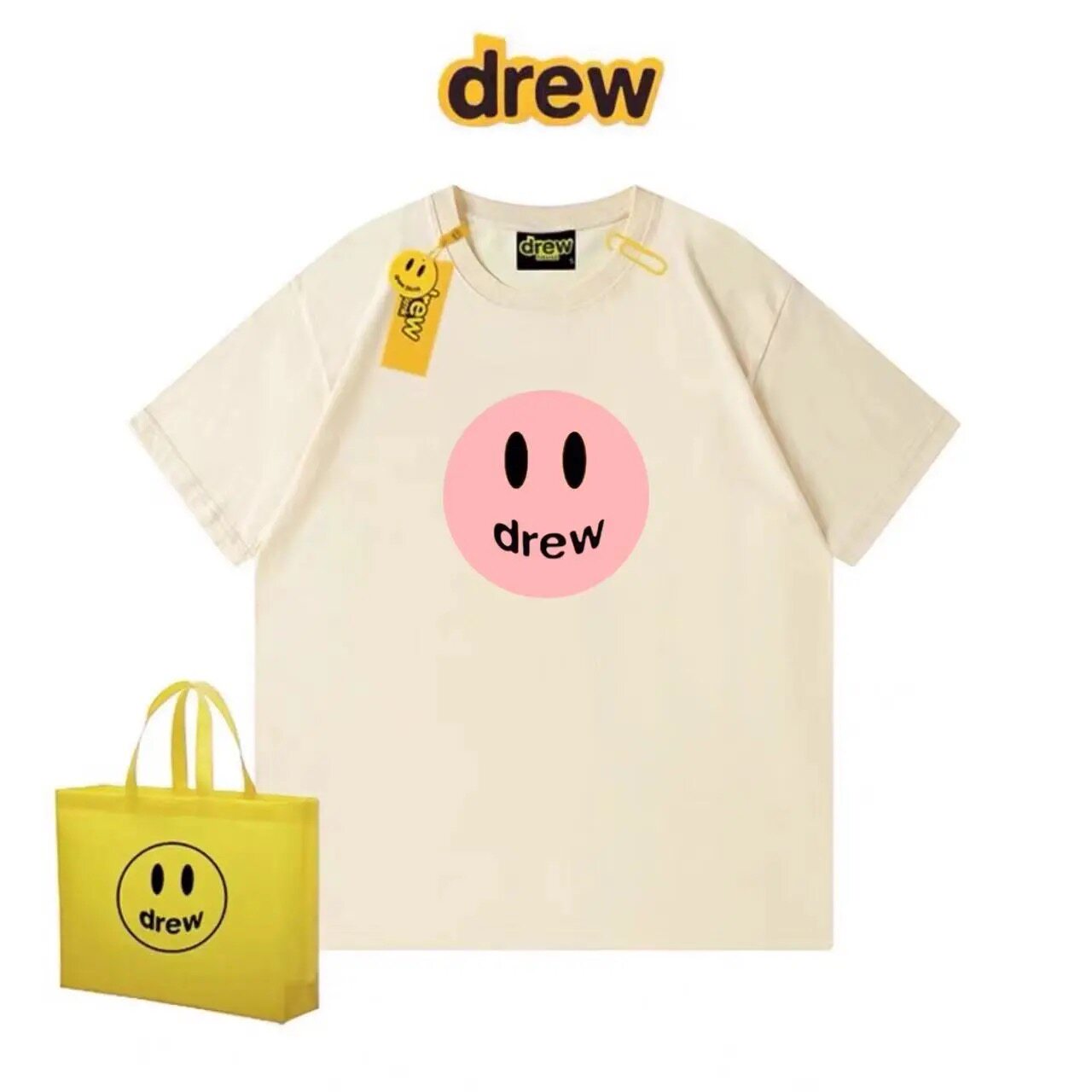 Drew House Pink Smiley T Shirt - огляд і ціна Vintage Fashion Houses