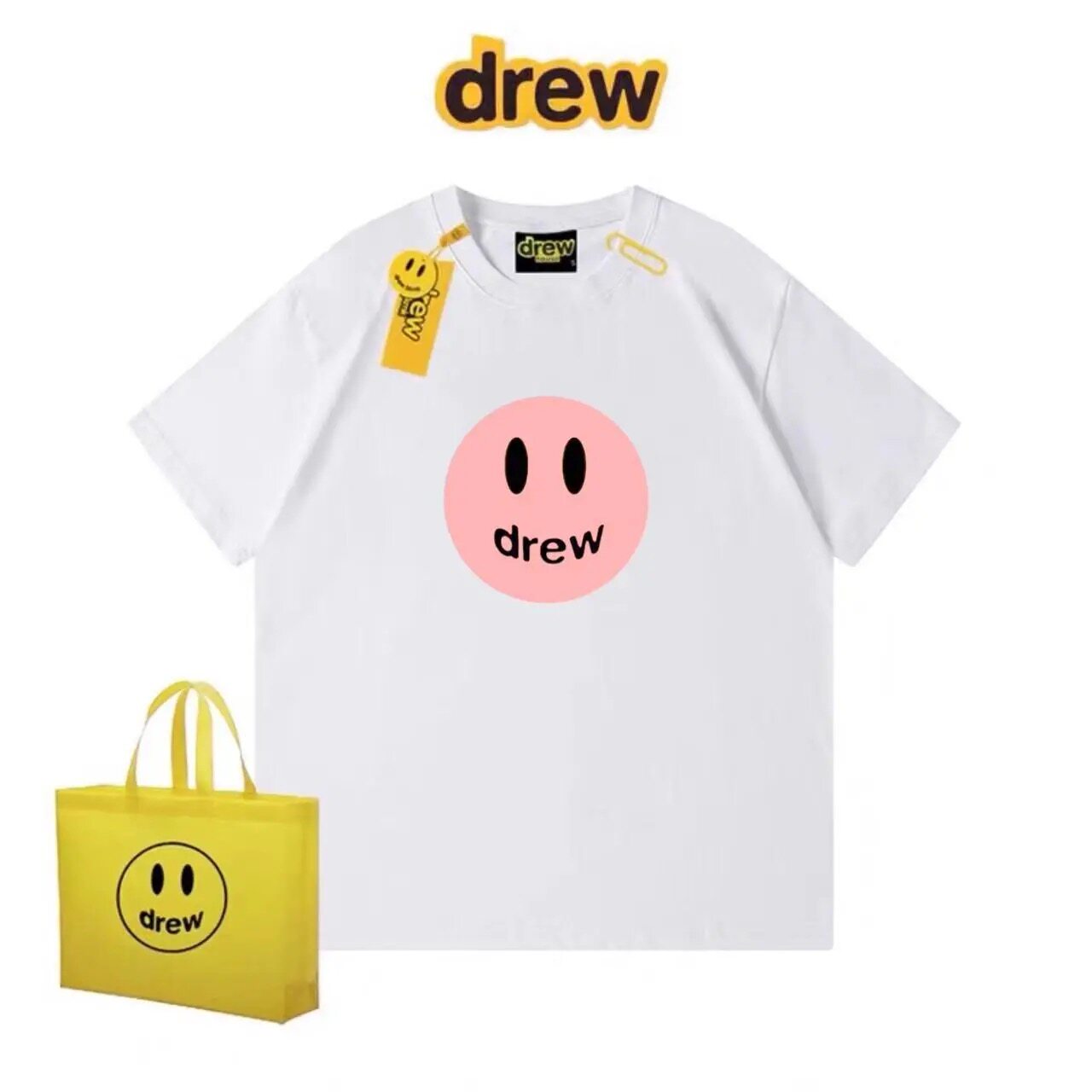 Drew House Pink Smiley T Shirt - огляд і ціна Vintage Fashion Houses