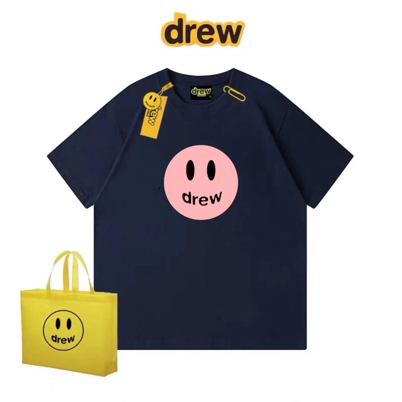 Drew House Pink Smiley T Shirt - огляд і ціна Vintage Fashion Houses