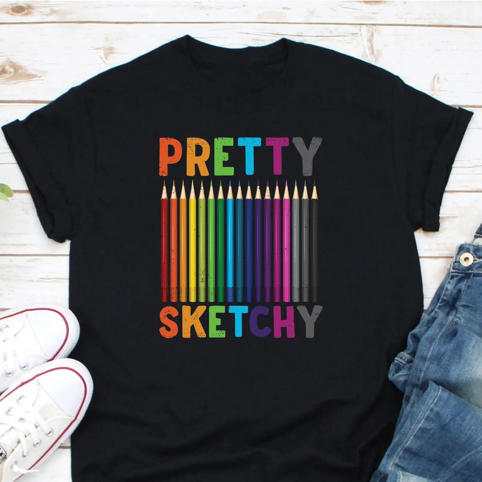 Pretty Sketchy Color Pencils T - огляд і ціна Vintage Fashion Drawings