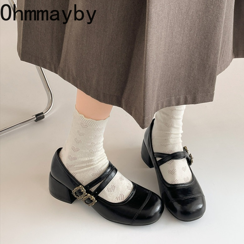 Vintage Thick Heel Women Mary  - огляд і ціна Vintage Fashion Online