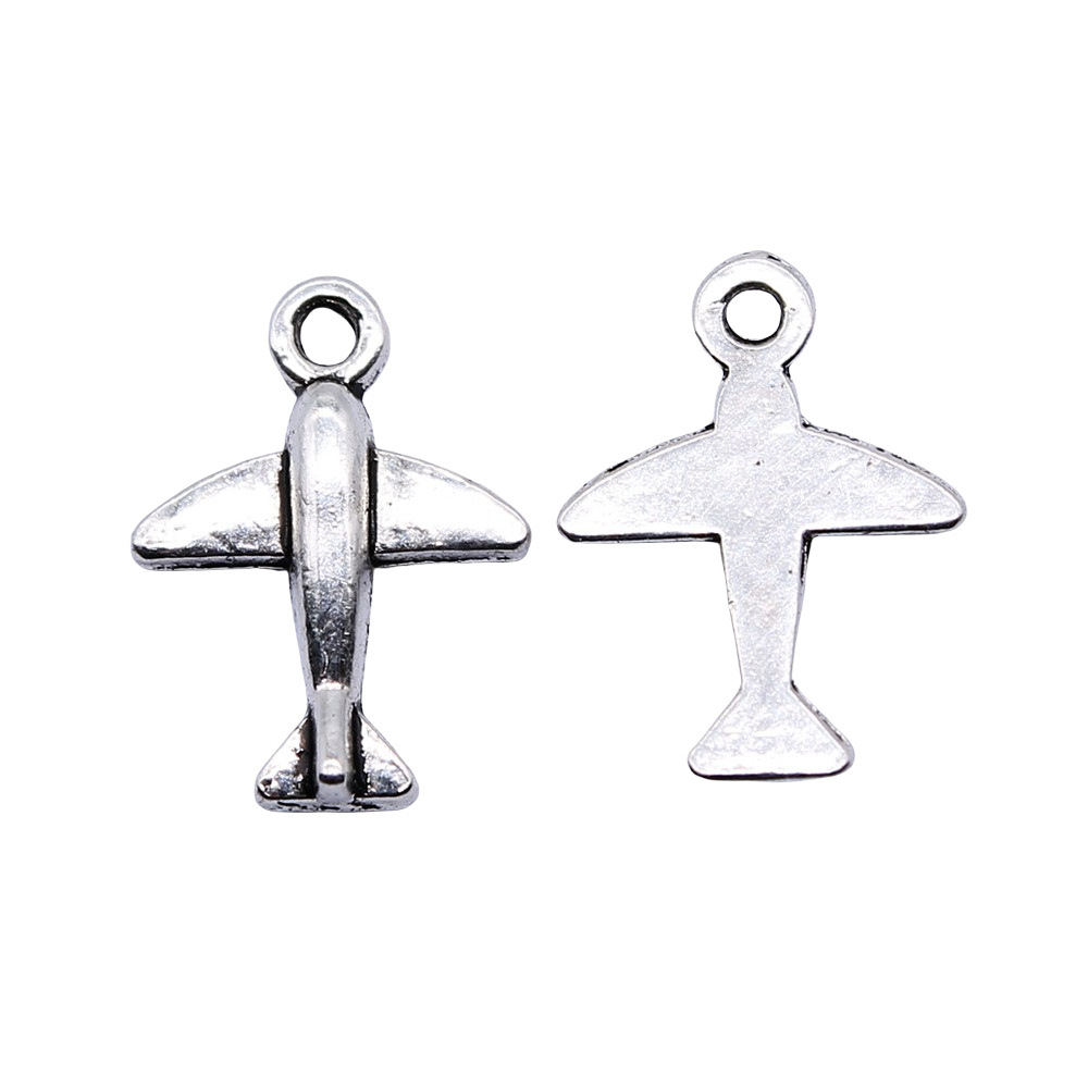 10pcs 11x15mm Antique Silver C - огляд і ціна Vintage Fashion Online