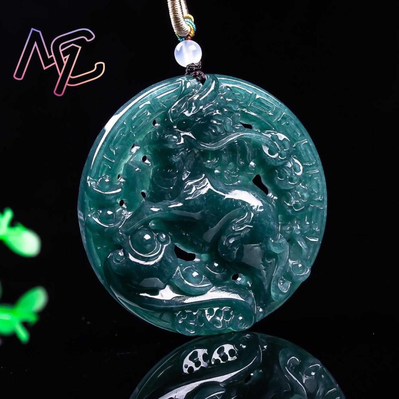 Myanmar Jadeite Dragon Pendant - огляд і ціна Vintage Fashion Jewelry Necklaces