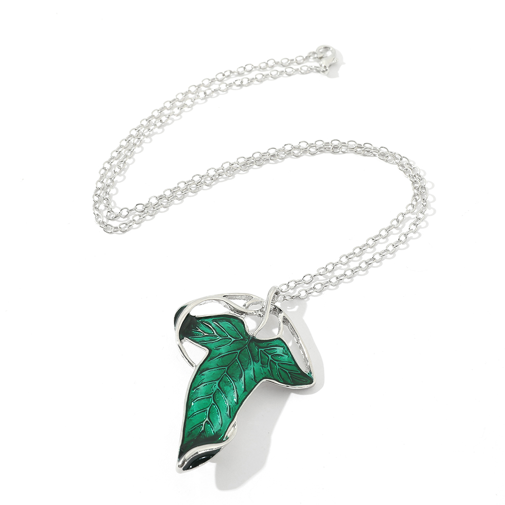 Vintage Green Leaf Pendant Nec - огляд і ціна Vintage Fashion Guild