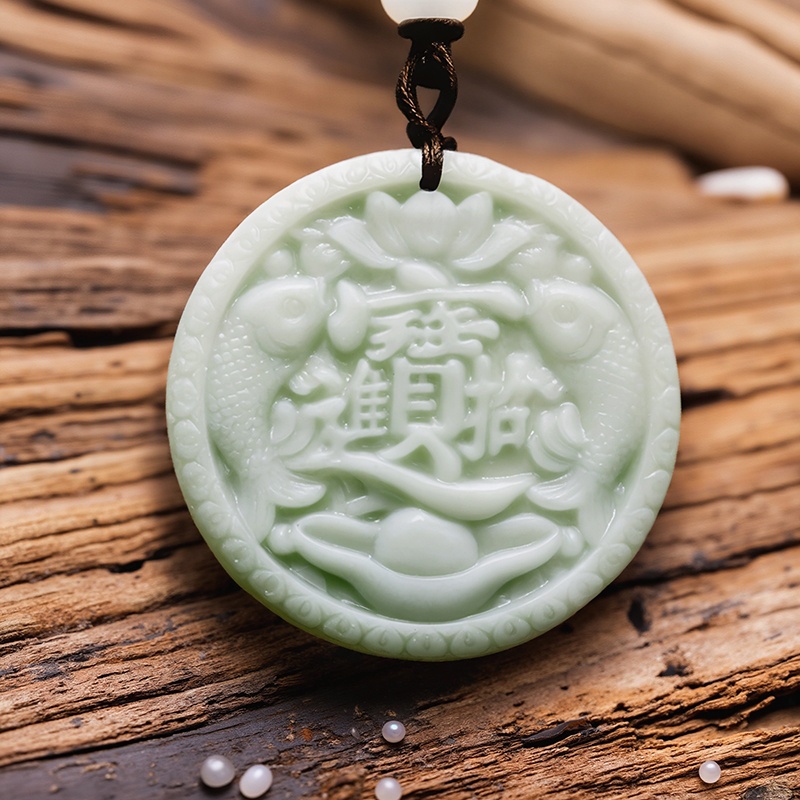 Green Real Jade Carp Fish Pend - огляд і ціна Vintage Fashion Jewelry Necklaces