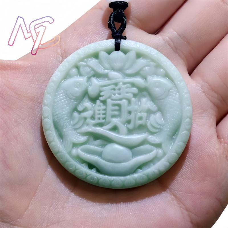 Green Real Jade Carp Fish Pend - огляд і ціна Vintage Fashion Jewelry Necklaces