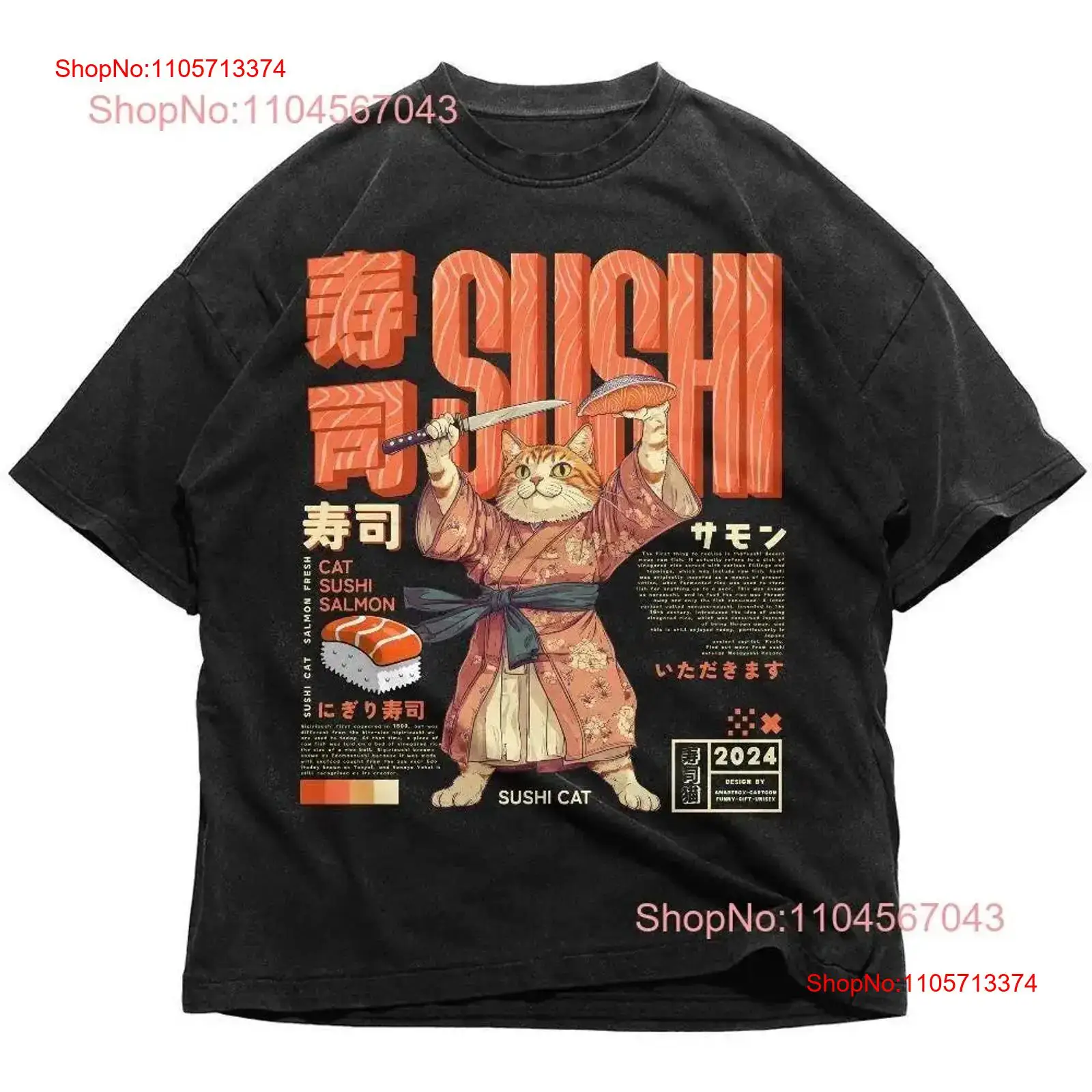 Sushi Cat Japanese T Shirt Ret - огляд і ціна Vintage Fashion Tokyo