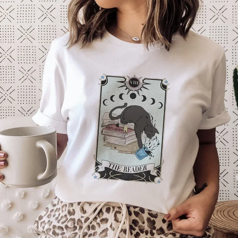 Books Cats Tarot Vintage Tee F - огляд і ціна Vintage Fashion Books