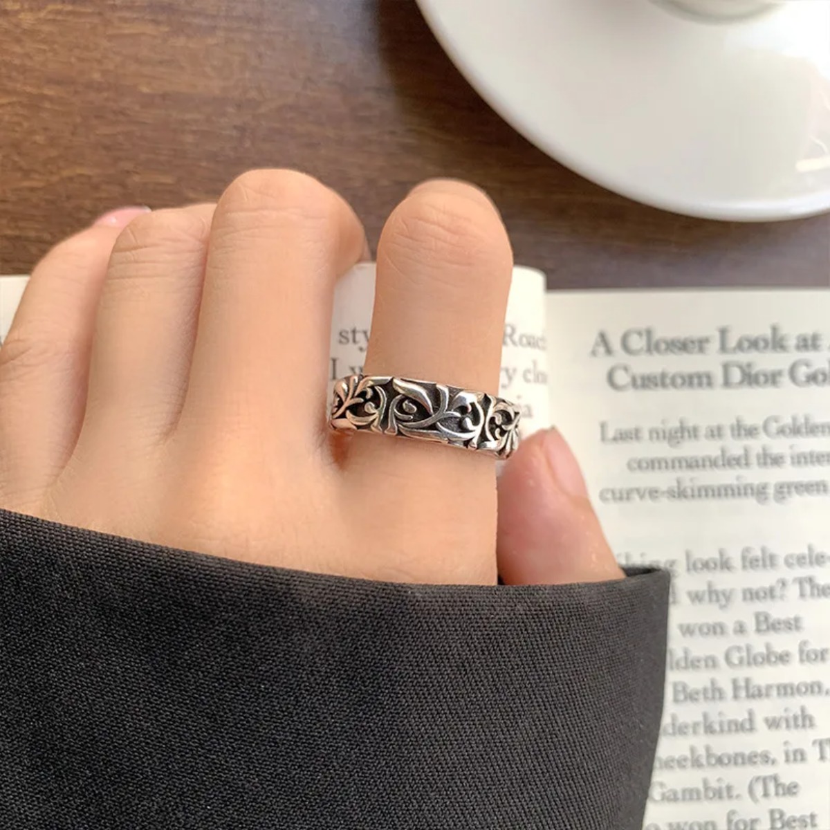 Unisex Eternal Vine Ring Silve - огляд і ціна Vintage Fashion Guild