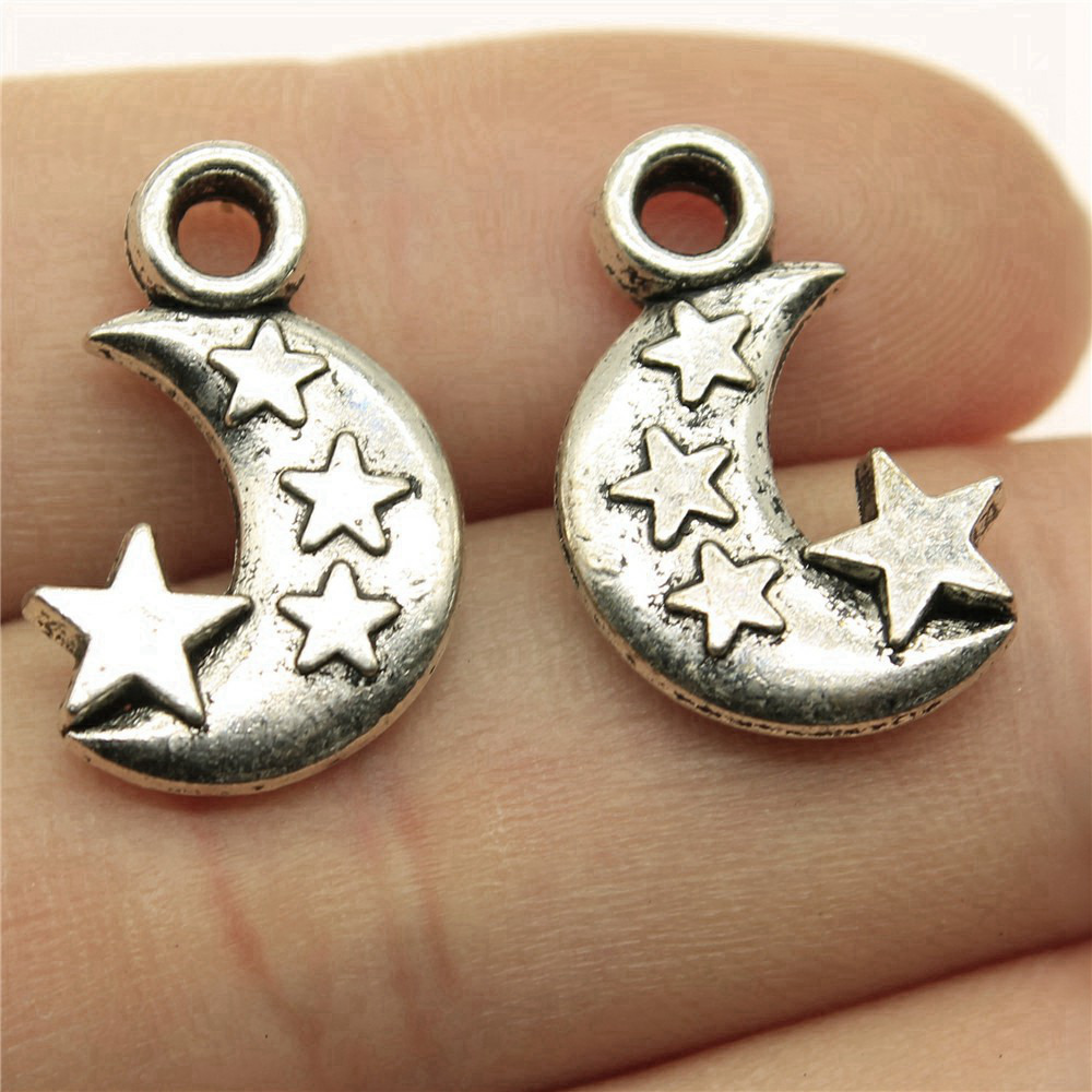 Engraved Crescent Moon Star Ch - огляд і ціна Vintage Fashion Jewelry Necklaces
