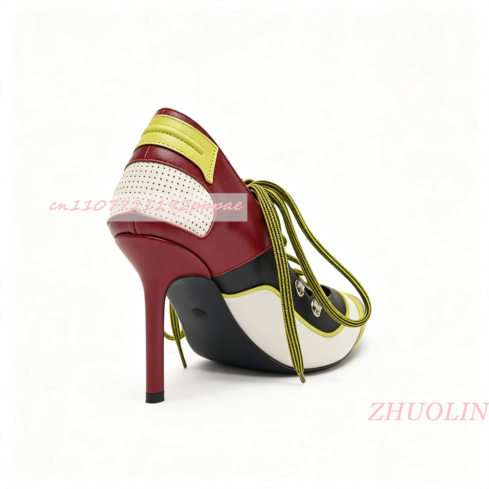 Women Lace Up Pumps Pointed To - огляд і ціна Vintage Fashion Online
