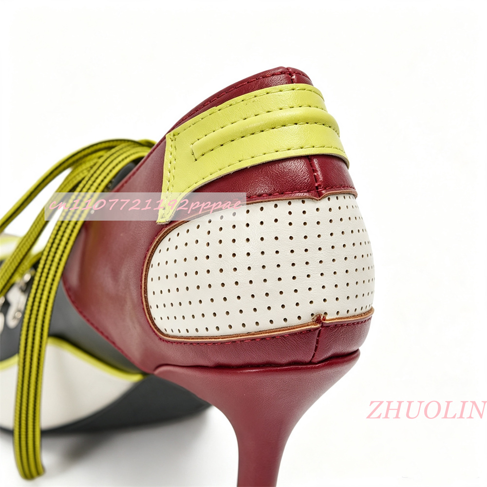 Women Lace Up Pumps Pointed To - огляд і ціна Vintage Fashion Online