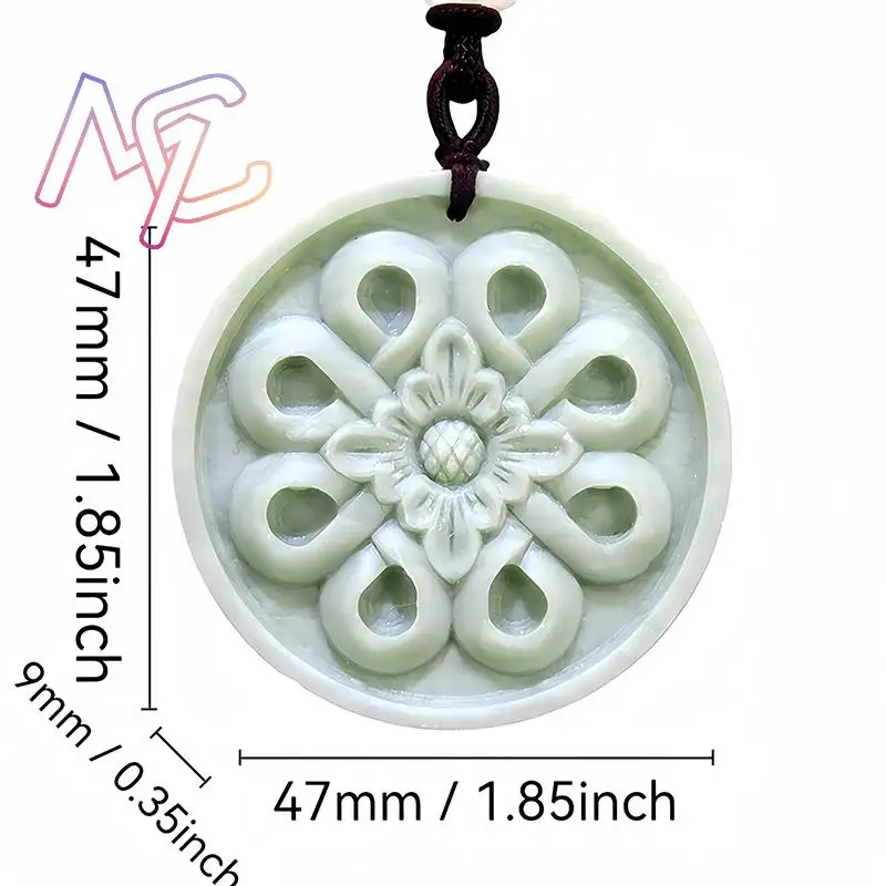 Natural Real Jade Flower Penda - огляд і ціна Vintage Fashion Jewelry Necklaces